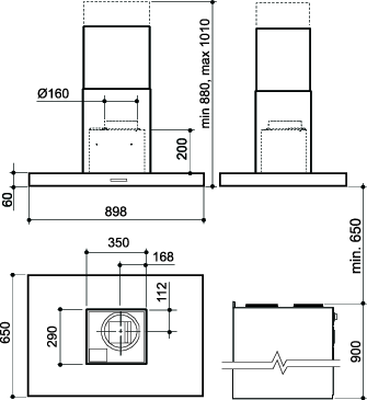 Systemair - 792-10/B STIL Free 900 stål