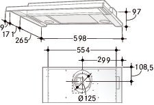 Systemair 392-14 hvit 60 cm